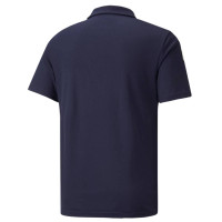 PUMA TeamLIGA Sideline Polo Donkerblauw Wit