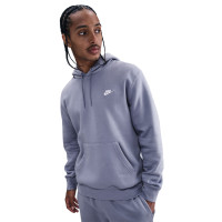 Sweat à capuche polaire Nike Sportswear Club violet clair blanc