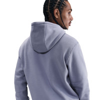 Sweat à capuche polaire Nike Sportswear Club violet clair blanc