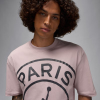 Nike Paris Saint-Germain x Jordan T-Shirt Rose Clair Noir