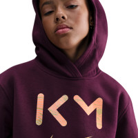 Nike Kylian Mbappé Club Fleece Survêtement de Jogging à Capuche Enfants Bordeaux Orange