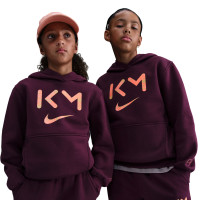 Nike Kylian Mbappé Club Fleece Survêtement de Jogging à Capuche Enfants Bordeaux Orange