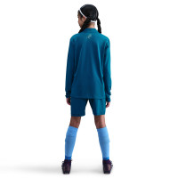 Nike Kylian Mbappé Academy Trainingsbroekje Kids Blauwgroen Lichtblauw