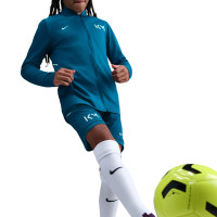 Nike Kylian Mbappé Academy Trainingsbroekje Kids Blauwgroen Lichtblauw