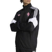 Survêtement adidas Juventus Lifestyler entièrement zippé noir blanc rose
