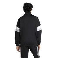 Survêtement adidas Juventus Lifestyler entièrement zippé noir blanc rose