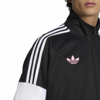 Survêtement adidas Juventus Lifestyler entièrement zippé noir blanc rose