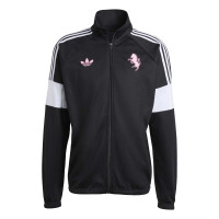 Survêtement adidas Juventus Lifestyler entièrement zippé noir blanc rose