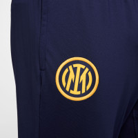 Nike Inter Milan Strike Survêtement 1/4-Zip 2024-2025 Bleu Bleu Foncé Doré