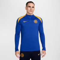 Nike Inter Milan Strike Survêtement 1/4-Zip 2024-2025 Bleu Bleu Foncé Doré