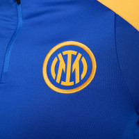 Nike Inter Milan Strike Survêtement 1/4-Zip 2024-2025 Bleu Bleu Foncé Doré