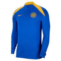 Nike Inter Milan Strike Survêtement 1/4-Zip 2024-2025 Bleu Bleu Foncé Doré