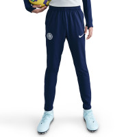 Nike Inter Milan Strike Trainingspak 1/4-Zip 2025-2026 Kids Lichtgrijs Donkerblauw Wit