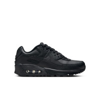 Baskets Nike Air Max 90 en cuir pour enfants, noires
