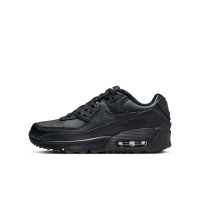 Baskets Nike Air Max 90 en cuir pour enfants, noires
