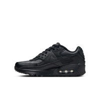 Baskets Nike Air Max 90 en cuir pour enfants, noires