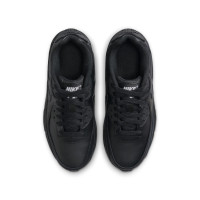 Baskets Nike Air Max 90 en cuir pour enfants, noires