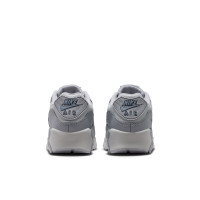 Baskets Nike Air Max 90 en cuir pour enfants gris bleu