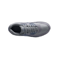 Baskets Nike Air Max 90 en cuir pour enfants gris bleu