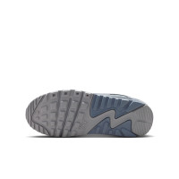 Baskets Nike Air Max 90 en cuir pour enfants gris bleu