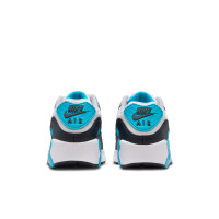 Nike Air Max 90 Leather Sneakers Kids Lichtgrijs Donkergrijs Blauw