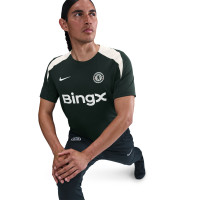 Nike Chelsea Strike Trainingsshirt 2025-2026 Donkergroen Wit