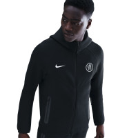 Nike Chelsea Tech Fleece Trainingspak Full-Zip 2025-2026 Zwart Wit