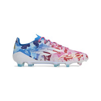 adidas F50 BAPE Elite Gazon Naturel Chaussures de Foot (FG) Rose Blanc Bleu