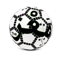 Ballon de football de rue Touzani FC Street GOAT Taille 5 blanc noir