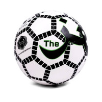 Ballon de football de rue Touzani FC Street GOAT Taille 5 blanc noir