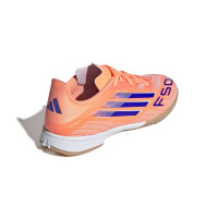 adidas F50 League Chaussures de Foot en Salle (IN) Enfants Orange Bleu Blanc