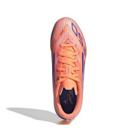 adidas F50 League Chaussures de Foot en Salle (IN) Enfants Orange Bleu Blanc