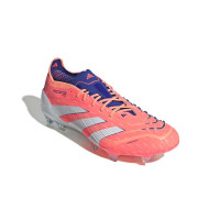 adidas Predator Elite Gras Voetbalschoenen (FG) Oranje Wit Blauw