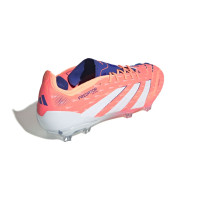 adidas Predator Elite Gras Voetbalschoenen (FG) Oranje Wit Blauw