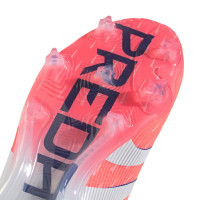 adidas Predator Elite Gras Voetbalschoenen (FG) Oranje Wit Blauw