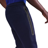 Nike FC Barcelone Tech Fleece Pantalon de Jogging 2025-2026 Mauve Foncé Doré