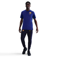 Nike FC Barcelone Tech Fleece Pantalon de Jogging 2025-2026 Mauve Foncé Doré