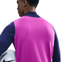 Nike FC Barcelone Strike Survêtement 1/4-Zip 2025-2026 Pourpre Violet Bleu Foncé Doré