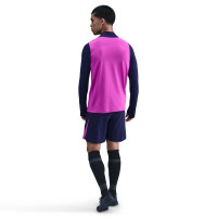 Nike FC Barcelona Strike Trainingstrui 1/4-Zip 2025-2026 Felpaars Donkerblauw Goud