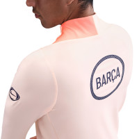 Nike FC Barcelone Strike Haut d'Entraînement 1/4-Zip 2025-2026 Orange Bleu Foncé