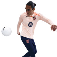 Nike FC Barcelone Strike Haut d'Entraînement 1/4-Zip 2025-2026 Orange Bleu Foncé
