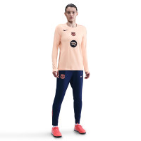 Nike FC Barcelona Strike Trainingspak 2025-2026 Dames Oranje Donkerblauw