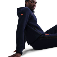 Nike FC Barcelone Tech Fleece Gilet 2025-2026 Bleu Foncé Orange