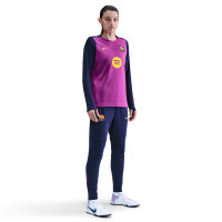 Nike FC Barcelona Strike Trainingspak 2025-2026 Dames Felpaars Donkerblauw Goud