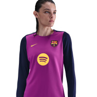 Nike FC Barcelona Strike Trainingspak 2025-2026 Dames Felpaars Donkerblauw Goud