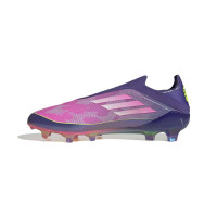 adidas F50 Lamine Yamal Elite Veterloze Gras Voetbalschoenen (FG) Paars Roze Geel