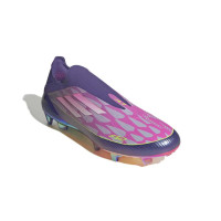 adidas F50 Lamine Yamal Elite Veterloze Gras Voetbalschoenen (FG) Paars Roze Geel