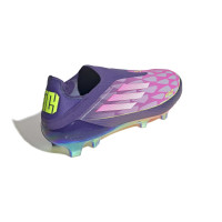 adidas F50 Lamine Yamal Elite Veterloze Gras Voetbalschoenen (FG) Paars Roze Geel