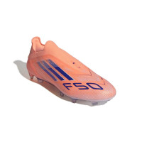 adidas F50 Elite Veterloze Gras Voetbalschoenen (FG) Oranje Blauw Wit