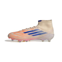 adidas F50 Sparkfusion Elite Gazon Naturel Artificiel Chaussures de Foot (MG) Femmes Orange Bleu